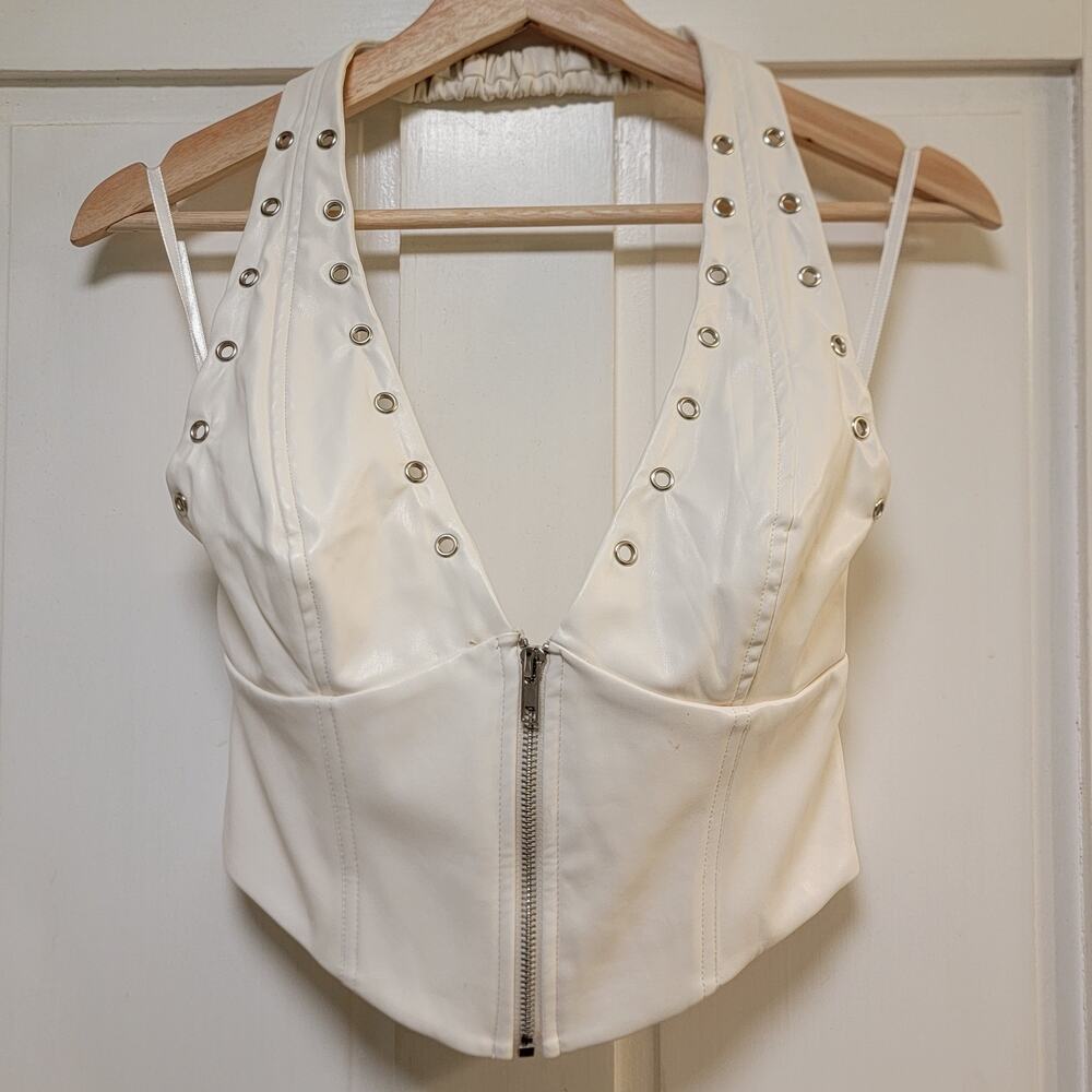 NWT Windsor Zip Me Up Halter Corset Top - Size Small